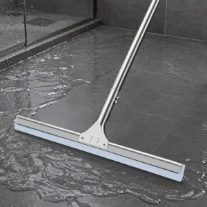 Lightweight TPR-Blade Floor Squeegee with Plastic Handle for Home and Commercial Use