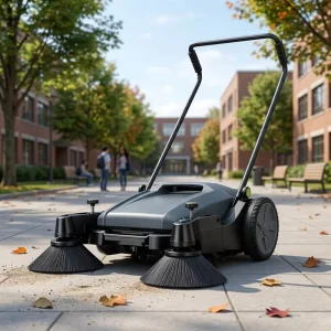 Lightweight Walk-Behind Hand Push Floor Sweeper for Streets, Factories, Schools and Courtyards