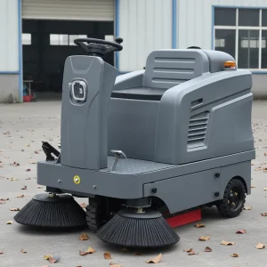 Lithium Battery Electric Ride-On Leaf Floor Sweeper