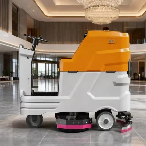 Lithium Battery Industrial Electric Floor Brush Scrubber Ride-On Machine for Marble Floors