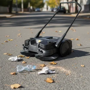 Lithium Battery-Powered Cordless Walk-Behind Street and Floor Sweeper