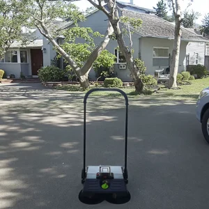 Lithium Battery-Powered Walk-Behind Sweeper for Workshop, Garage, Road, Artificial Grass, and Street Cleaning