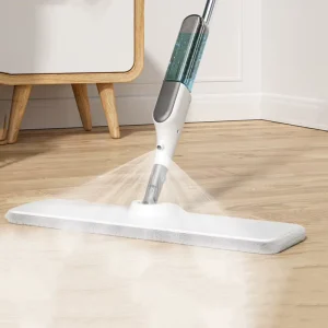 Long-Handle 360-Degree Rotary Spray Mop for Wet and Dry Cleaning