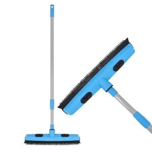 Long-Handle Floor Soft Push Rubber Sweeper Brush Broom