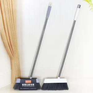Long Handle Heavy-Duty Indoor Floor Broom for Home and Office
