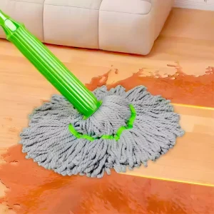 Long Handle Self Wringing Round Head Twist Mop Set for Hardwood Commercial and Household Cleaning Wet Mop