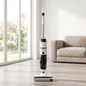 Long Run Time 170W Brushless Motor Cordless HEPA Filter Self Cleaning Voice Assistant Wet Dry Vacuum Mop 180 Lie Flat Design