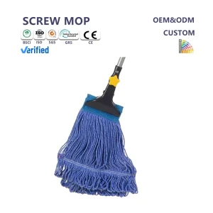 Looped-End String Aluminum Wet Mop for Commercial Floor Cleaning