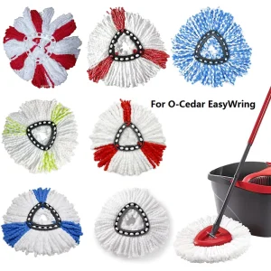 Low MOQ Microfiber Mops Head Pad Replacement Refills Floor Cleaning With Mop Bucket for O Cedar V Iledar EasyWring RinseClean