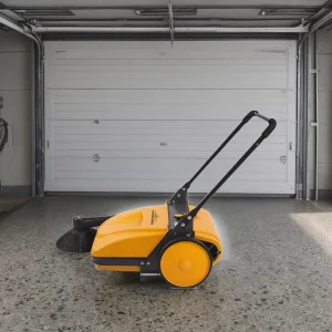 Low Noise Folding Handle Design One Side Brush Manual Push Behind Floor Sweeper for House Walking Street Factory