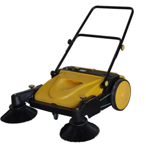 Low Noise Manual Handpush Street Sweeper Unpowered Workshop Sweeping Machine for House Walking Street Factory Used