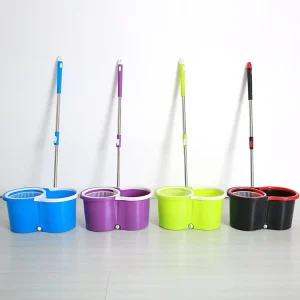 Low Price Multiple Colors Magic Spin Mop with 360 Degree Rotating Head and Bucket