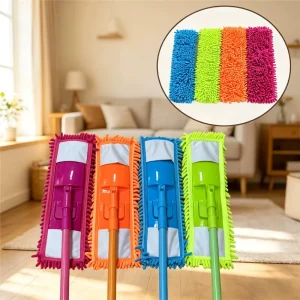 Low Quantity Colors Low Iron Pole Telescopic Microfiber Dust Mops for Household Clean Item