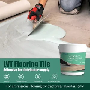 Low-VOC LVP Vinyl and Linoleum Flooring Adhesive Moisture Resistant 15kg