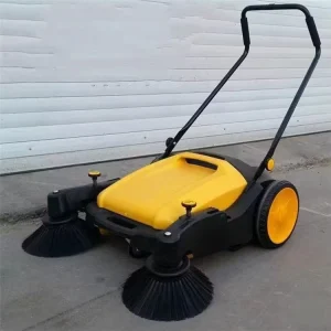 Low price Manual Push Street Sweeper Non powered Workshop Sweeper
