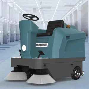 M-1250 Ride on Floor Sweeper Industrial Vacuum Electric Road Street Sweeper Machine Automatic Warehouse Cleaning