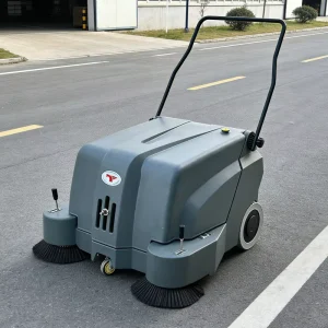 M1 Hand-Push Electric Industrial Warehouse Street Vacuum Floor Sweeper with Two Side Brushes