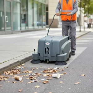 M1 Outdoor Street Floor Sweeper Road Machine with 90W Brush Motor for Fallen Leaves