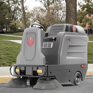 M3 Electric Ride-on Sweeper Outdoor Warehouse and Road Floor Sweeper with 1200mm Sweeping Width