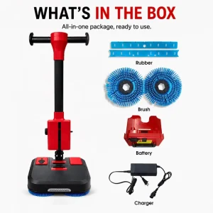 M4 CE Compact Commercial Floor Scrubber Dryer Battery Powered Floor Cleaning Machine for Retail Shops and Showrooms