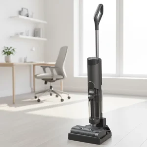 M6 Hot Air Drying Wet and Dry Cordless Floor Handheld Vacuum Cleaner with Anti-Tangle Brush and Brushless Motor