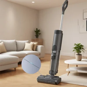 M6 Wet and Dry Hardwood Floor Vacuum Cleaner with 17000Pa Suction, Self-Cleaning and Hot Air Drying