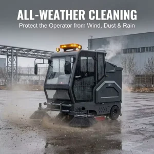 M9 Fully Enclosed Self Propelled Road Sweeper Truck 2200mm Automatic Street Sweeping Machine Municipal Road City Maintenance