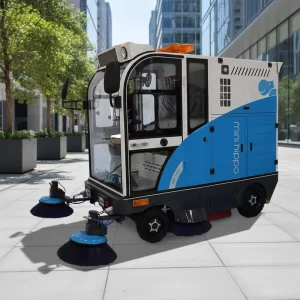 MH190 Battery-Powered Multi-Function Four-Wheel Ride-On Street Sweeper Machine