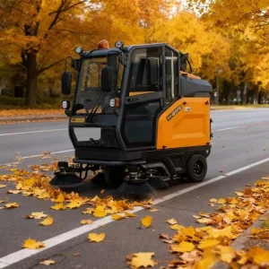 MN-E810FB 48V Electric Ride-On Floor Sweeper with Debris Collector, 3000W, 200Ah