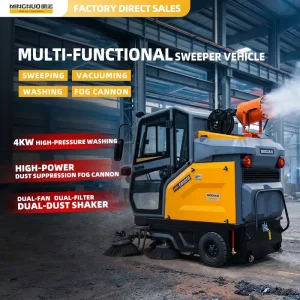 MN E850FB Cleaning Electric Huge Floor Sweeper Ride on Battery Power Street Cleaning Equipment Automatic Sweeper