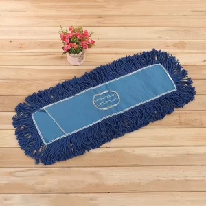 MSJ Thick Twill Polyester Large Area Floor Cleaning Dust Mop Replaceable Cotton Flat Mop Head Refill
