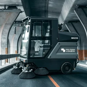 MX210-1 Factory Electric Ride-On Road and Floor Sweeper for Municipal, Industrial, and Commercial Cleaning