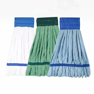 Machine-Washable Microfiber Tube Mop for Industrial and Commercial Floor Cleaning