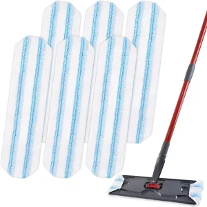 Machine Washable Reusable Microfiber Flat Mop Replacement Pads