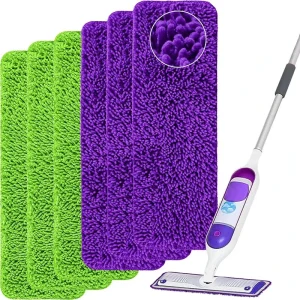 Machine-Washable Reusable Microfiber Spray Mop Pad Refills