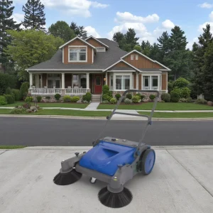 Made in China Plastic Manual Walk Behind Floor Sweeper for Street Cleaning for Farm Construction Industries Used Battery Motor