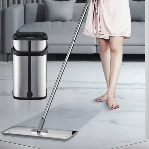 Magic Flat Mop 360° Rotating Microfiber Cleaning Bucket