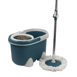 Magic Microfiber Floor Cleaning Telescopic 360 Degree Rotating Spinning Mop and Bucket Set
