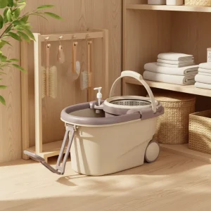 Magic Spin Easy Mop with 360 Rotating Head and Bucket Self Floor Cleaning Mop and Wringer Bucket Set for Home Cleaning