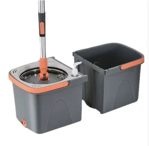 Magic Spin Spinning Easy Mop 360 Rotating Head Bucket Self Floor Cleaning Mop Wringer Set Home Cleaning Microfiber Stainless