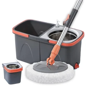 Magic Spin Spinning Easy Mop with 360 Rotating Head and Bucket Sewage Separation Mop Self Cleaning Mop for Home Cleaning