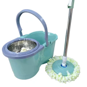 Magical Household Popular Adjustable 360 Spinning Steel Pole Floor Cleaning Bucket Set Mircofibe Mop