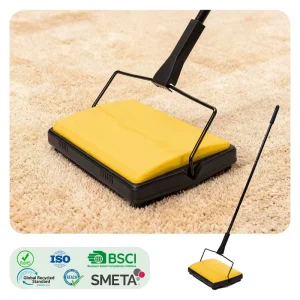 Manual Carpet Sweeper Manual Push Wireless Carpet & Floor Sweeper for House Cleaning