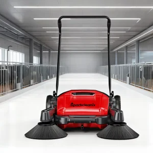 Manual Cylindrical Sweeper with Road Sweeper Brush for Commercial and Industrial Floor Cleaning