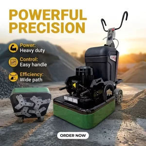 Manual Dry Wet Concrete Floor Grinder Polishing Machine Surface Preparation Dual Use