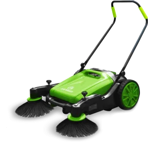 Manual Floor Sweeper Outdoor Handheld Cleaning Machine Walk Behind Cleaning Equipment