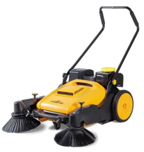 Walk Behind Industrial Manual Sweeper for Road Warehouse and Garden Water Spraying Feature