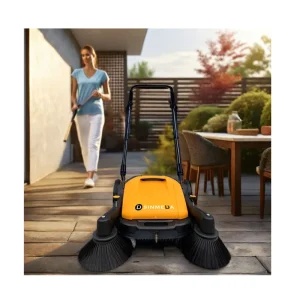 Manual Hand-Push Street Sweeper with Motor