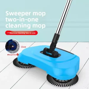 Manual Plastic Household Floor Sweeper Mop with Soft Handle for Home and Bathroom