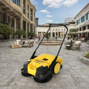 Manual Plastic Walk-Behind Floor Sweeper for Road Cleaning